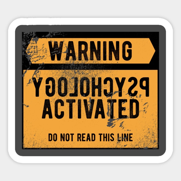 Sarcastic Reverse Psychology Pun Sticker by Science_is_Fun